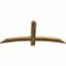 Ekena Millwork Bellingham Timber Gable Bracket, Western Red Cedar, 48"W x 22"H x 1 1/2"D x 3 1/2"F, 11/12 Pitch GBW048X22X0204BEL00SWR - alternate 5